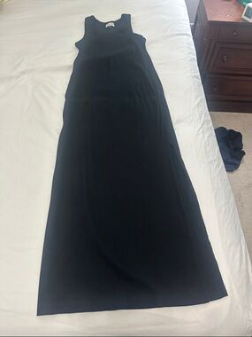 Universal Thread Black Ribbed Tank Maxi Dress XL